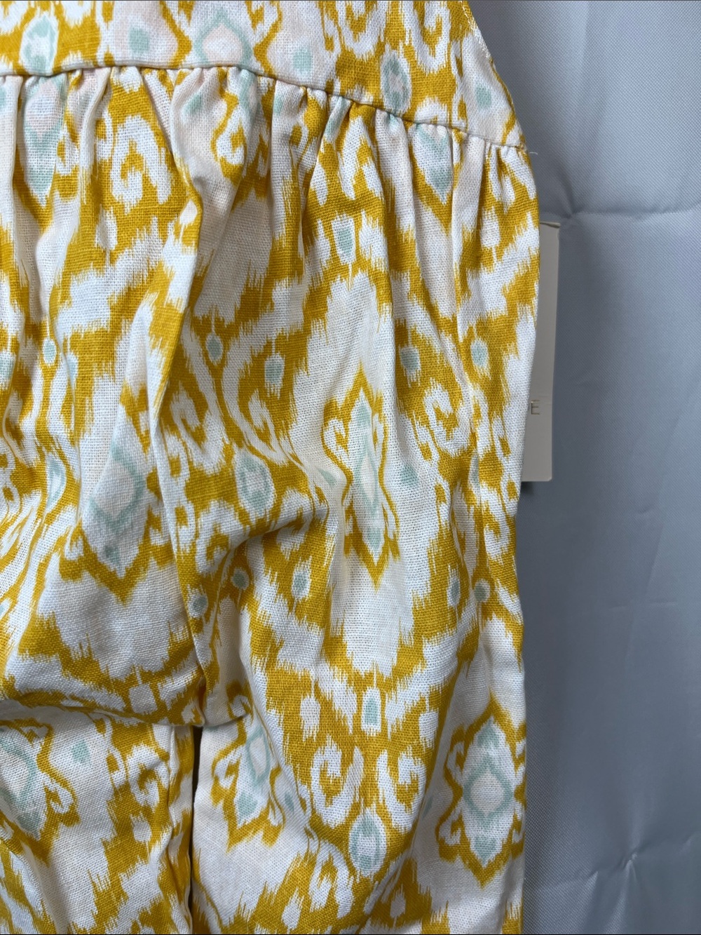 Rachel Zoe baby mustard cream aqua jumpsuit with headband size 3-6 months NWT - Picture 5 of 12